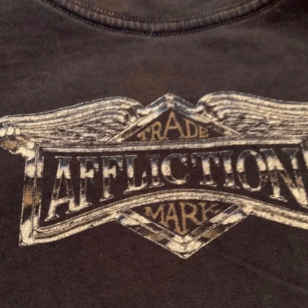 AFFLICTION EASY RIDER DISTRESSED TEE - Picture 3 of 6